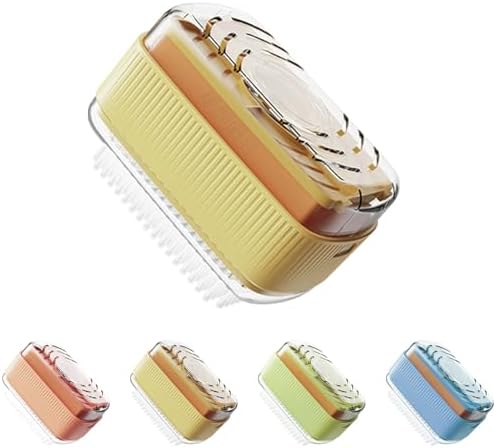 Foaming Soap Box with Roller and Brush - Yellow