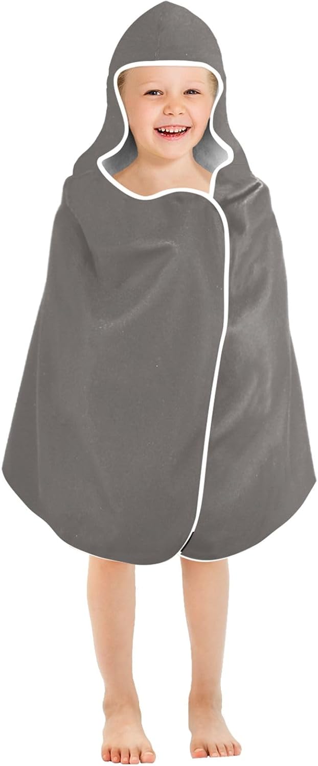 CHIFIGNO Iron Gray Quick-Dry Kids Bath Towels 50x235in