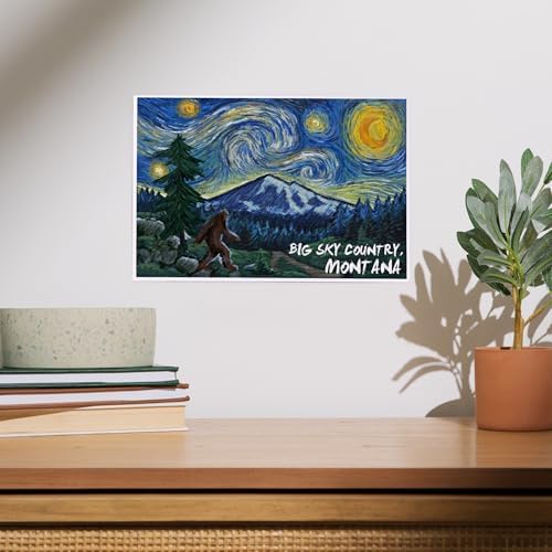 Lantern Press 8x12 Art Print Big Sky Country 1