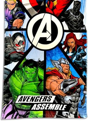 ROYAL WEAR Kids Avengers Character Bath Towel Set