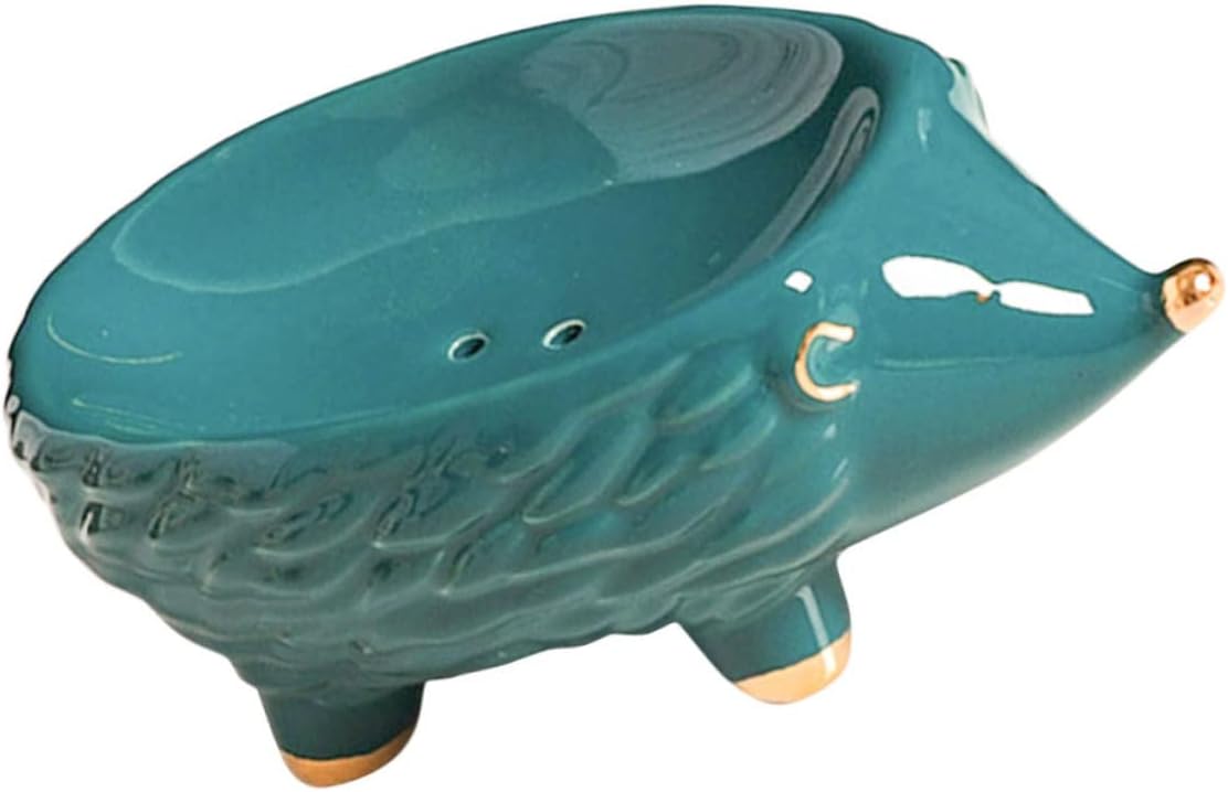 Cabilock Cartoon Ceramic Soap Holder with Drainage