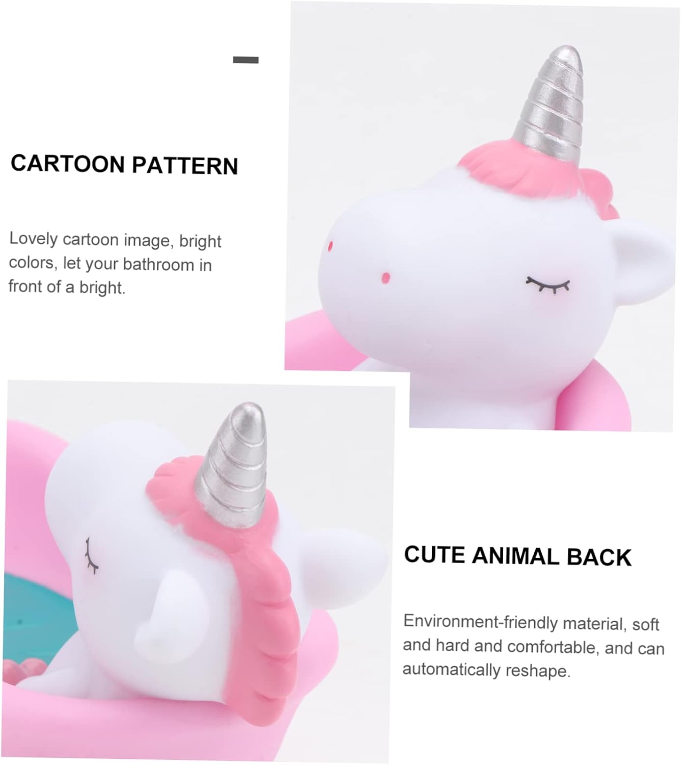1Pc Adorable Unicorn Soap Holder Cartoon Design