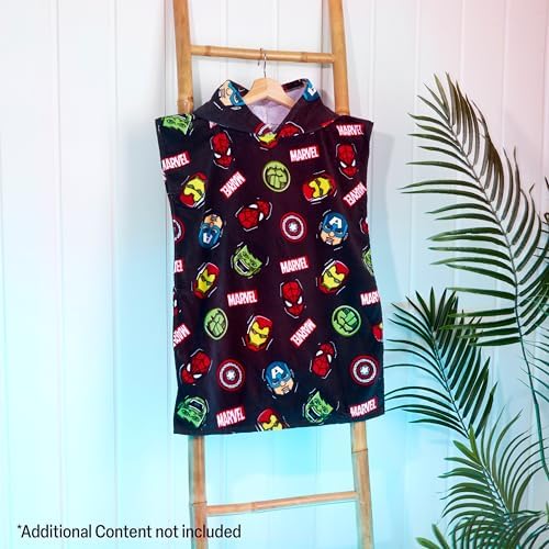 Marvel Hooded Bath Towel for Kids 6-9 Years