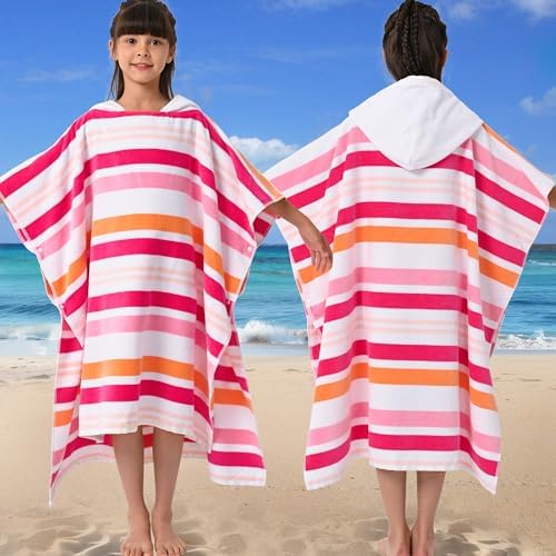 VOOVA MOVAS Hooded Poncho Towel for Teens 8-16 Years