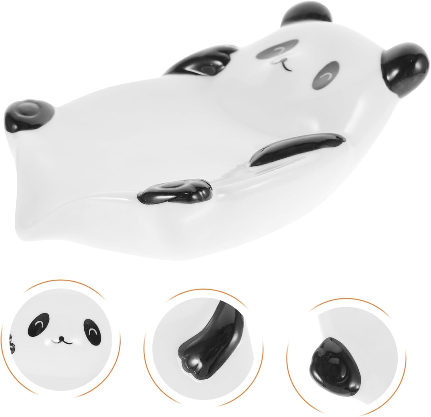 Ceramic Panda Soap Dish Drying Holder