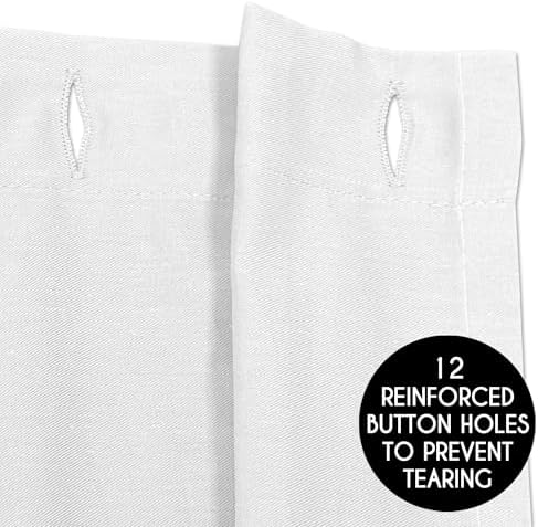 Sweet Jojo Designs White Eyelet Kids Shower Curtain