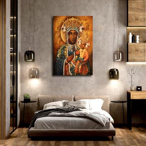 Our Lady Of Czestochowa Black Madonna Framed Poster 20x30 Inch