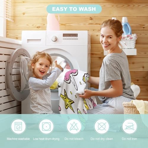Kids Bath Towel with Hood Graffiti Design