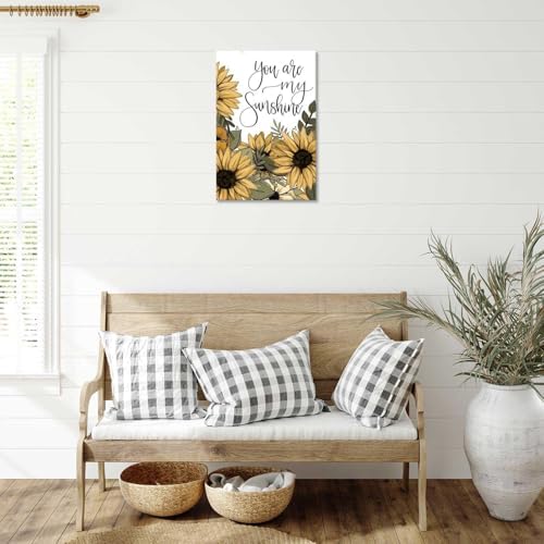 Sunflower Motivational Poster You Are My Sunshine 16x24 Framed Wall Art