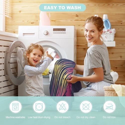 Kids Bath Towel with Sunset Design Hooded Beach Towel for Boys Girls