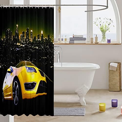 Erosebridal Racing Car Bath Curtain 72x84
