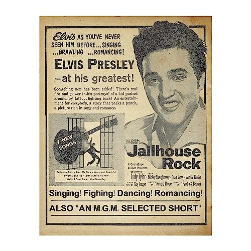 Jailhouse Rock Retro Classic Music Wall Art Print 11x14