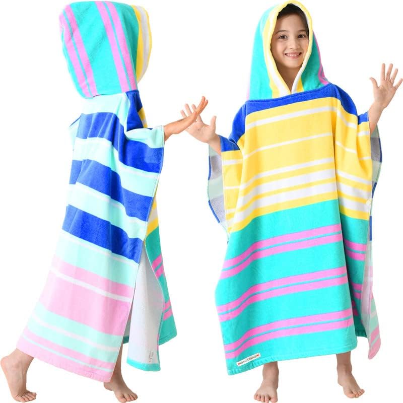 VOOVA MOVAS Hooded Beach Towels for Kids 6-12 Years