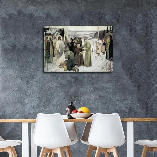 Holy Rus By Mikhail Nesterov Framed Poster 20x30inch Wall Art