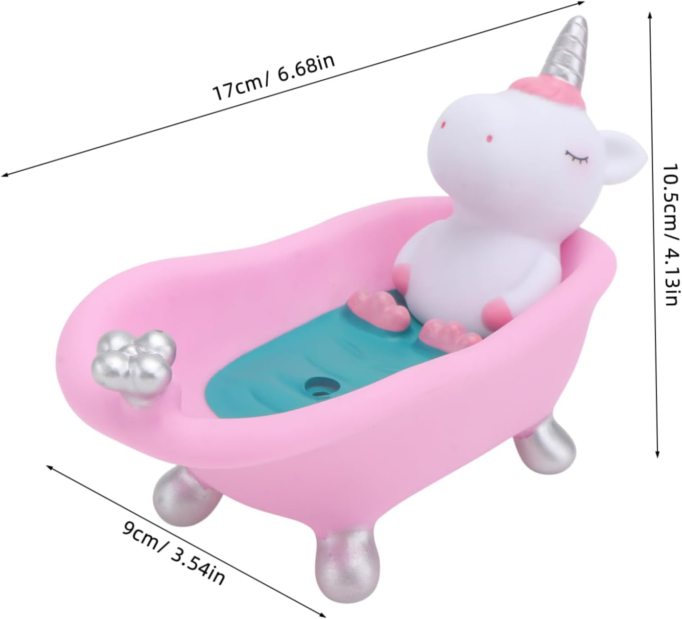 Adorable Unicorn Soap Holder Cartoon Animal Bathroom Decor