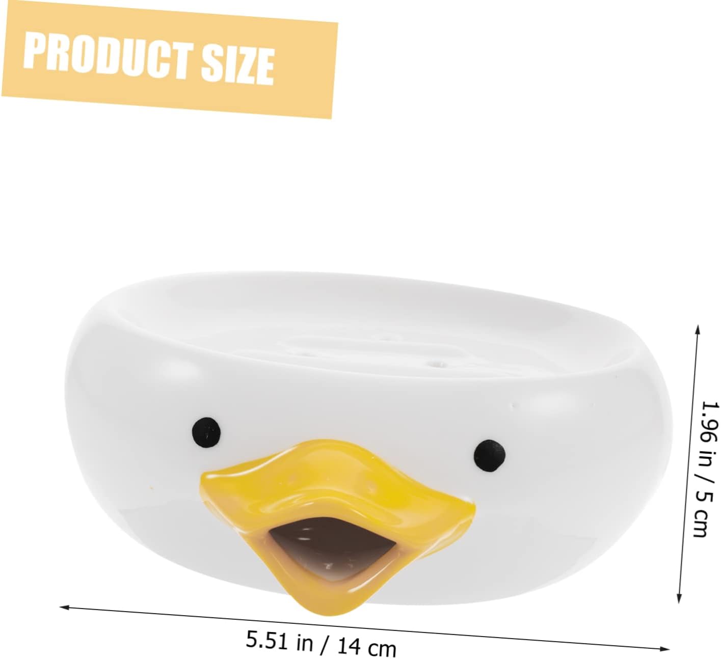 Ciieeo Ceramic Cartoon Soap Dish Adorable Holder