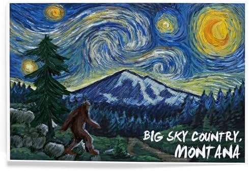 Lantern Press 8x12 Art Print Big Sky Country 1