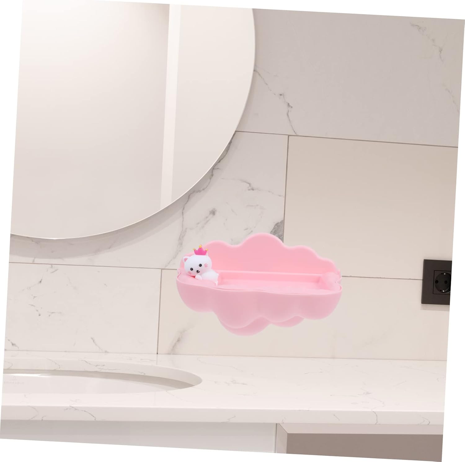 Wall-Mounted Cartoon Soap Dish for Bathroom and Kitchen