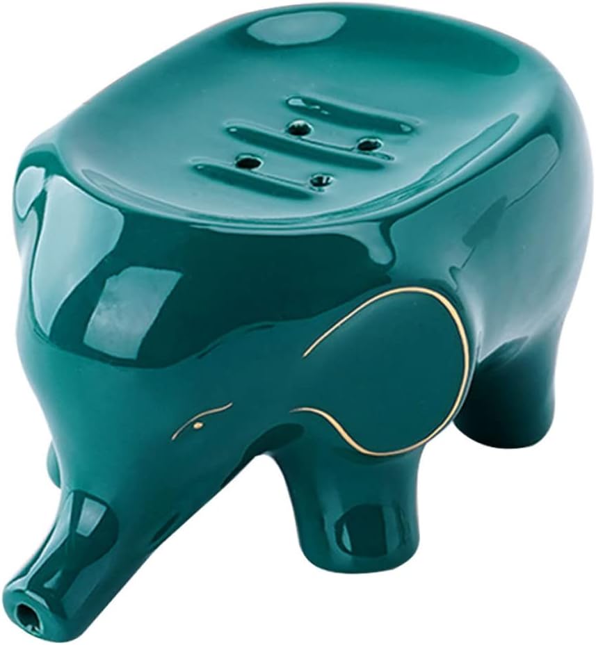 1pc Nordic Elephant Soap Holder Artistic Drain Soap Dish