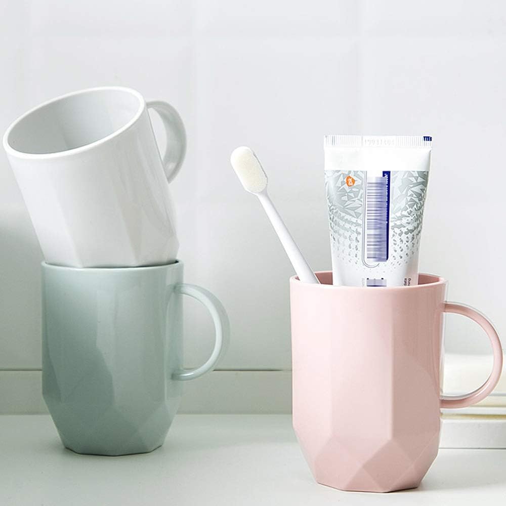 Simple Mouthwash Cup with Handle for Couples and Kids