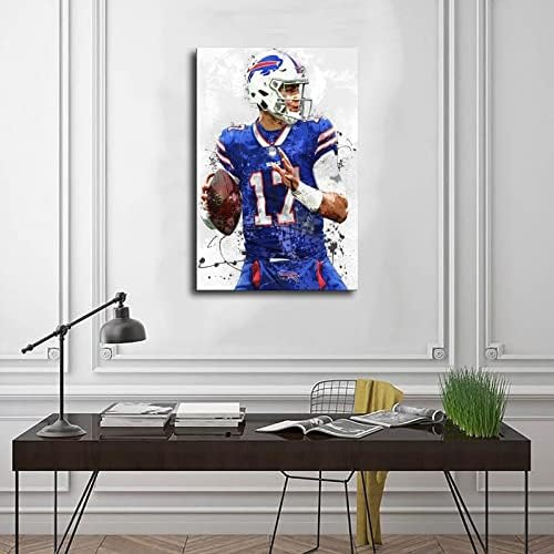 Josh Allen Poster Canvas 12x18 Inch
