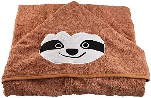 BellaDean Hooded Bath Towel for Big Kids Teens Brown