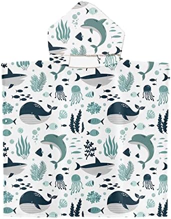Irisbell Kids Hooded Beach Towel with Cartoon Design