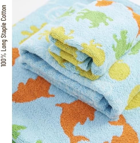 LilRoot Sea Animals Bath Towels Set - 3 Pack