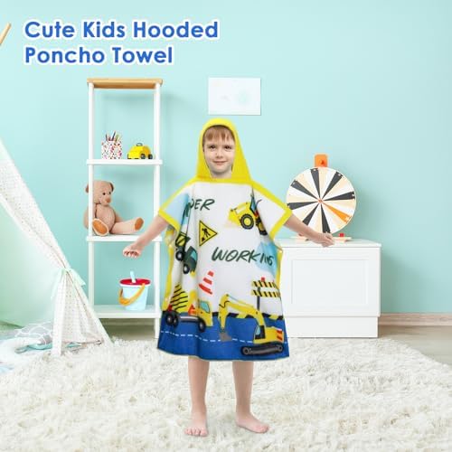 Kids Beach Towels with Hood for Boys Girls