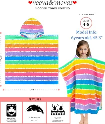 VOOVA MOVAS Toddler Beach Towel with Hood