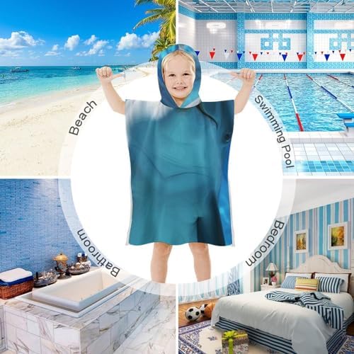 Kids Bath Towel with Dolphin Design