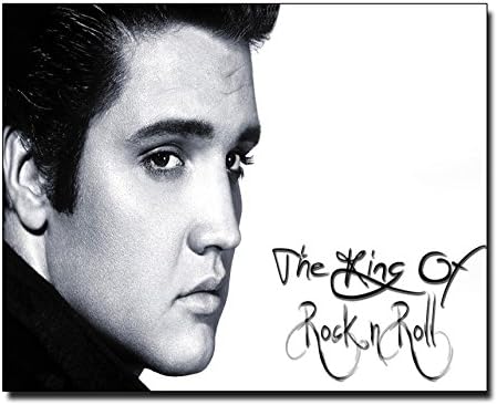 Elvis Presley The King of Rock n Roll Poster Print