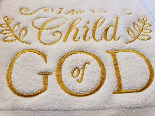 I Am A Child of God Soft White Bath Towel