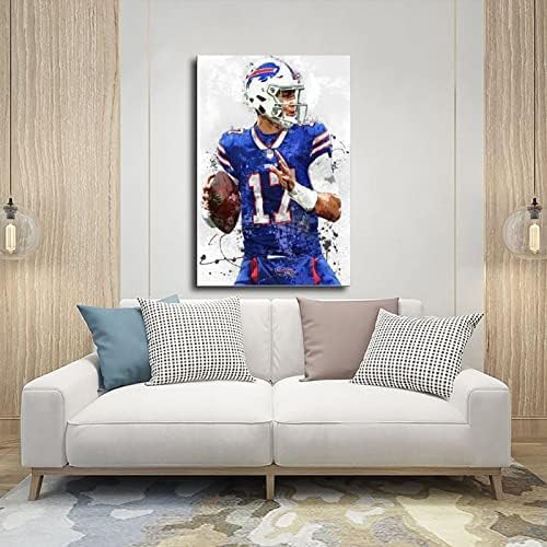 Josh Allen Poster Canvas 12x18 Inch