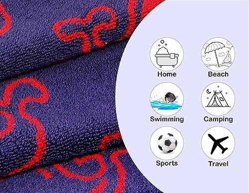 Original Kids Hand Towels Set of 6 Whale Design
