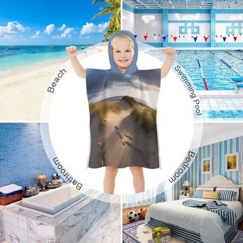 YTDRZ Kids Hooded Beach Towel with Hood