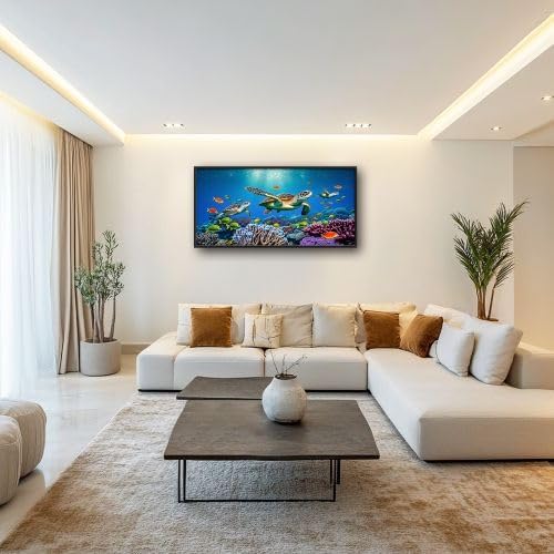 Large Turtle Wall Art for Living Room Decor