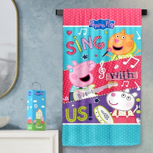 Sassoon Cotton Kids Bath Towel Pink 400 GSM