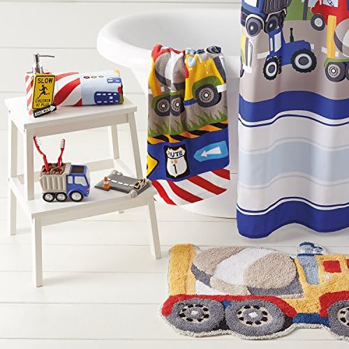 Dream Factory Trains and Trucks Cotton Hand Towel for Kids