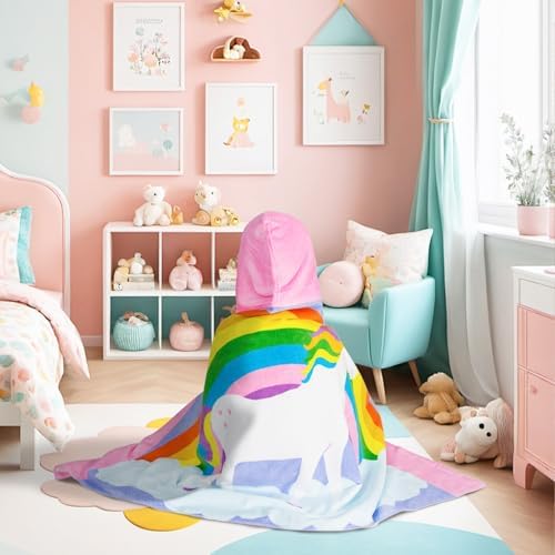 Kids Hooded Bath Towel - Soft Thick 100 Cotton