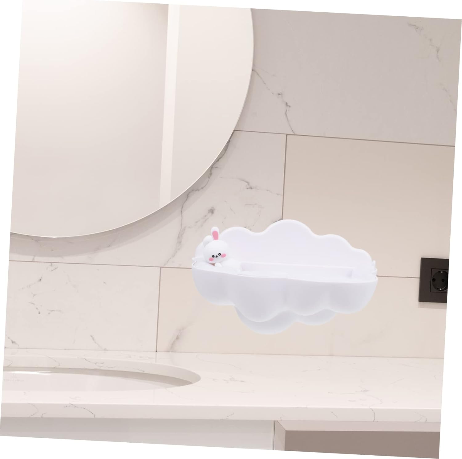 LIFKOME Non-Slip Bath Wall Soap Dish for Boys and Girls