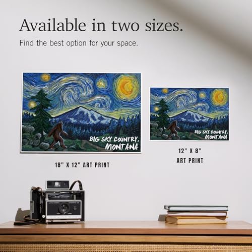 Lantern Press 8x12 Art Print Big Sky Country 1