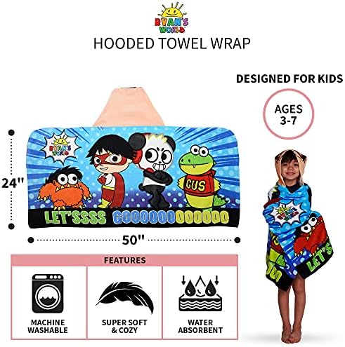 Franco Kids Bath and Beach Hooded Towel Wrap