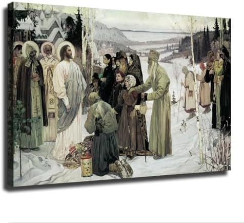 Holy Rus By Mikhail Nesterov Framed Poster 20x30inch Wall Art