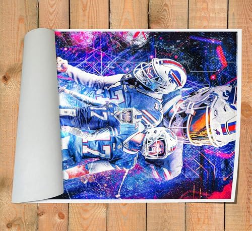 PixelTide Josh Allen Poster Unframed 12x18 Inches
