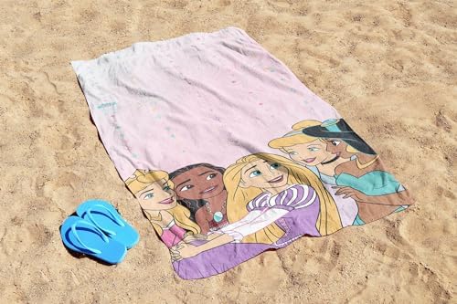 Jay Franco Disney Princess Kids Bath Towel - 28x58 Inch 100 Cotton