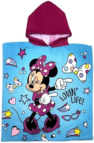 Generic Minnie Mouse Hooded Towel Lets Go Surfin