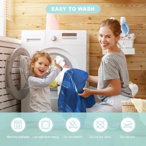 Kids Bath Towel with Blue Music Print Hoodie