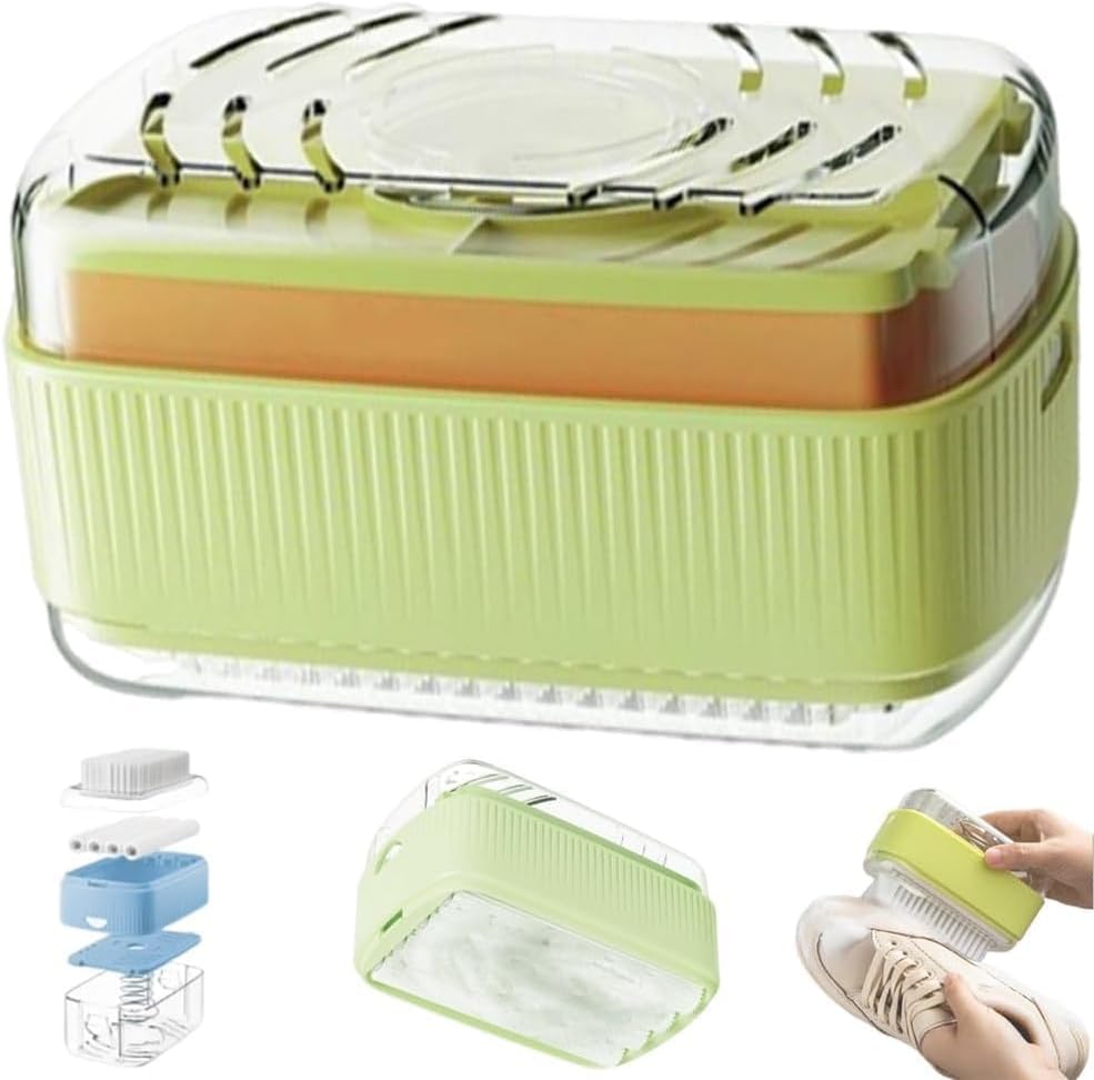 Green Soap Box Roller with Foaming Brush and Storage Case