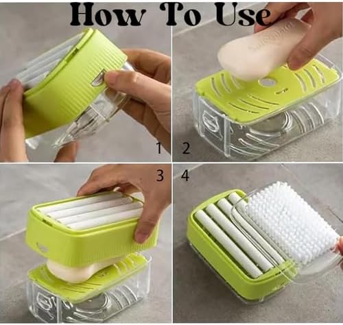 Foaming Soap Box with Roller and Sponge Holder